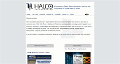 Desktop Screenshot of halco-sales.com